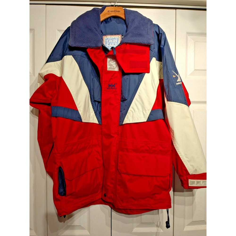 Helly Hansen Twin Sails Sz: XS Sailing Nautical Jacket Waterproof Reflector Hood